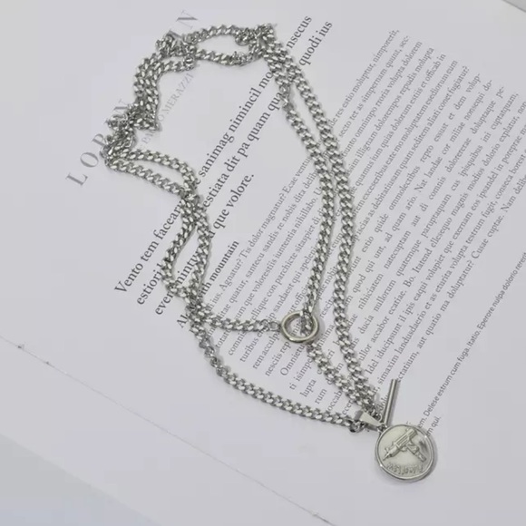 NEW STERLING SILVER CHUNKY CHAIN NECKLACE - Picture 2 of 5
